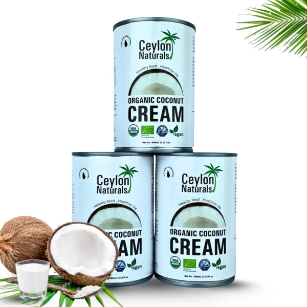 Ceylon Naturals Organic Coconut Cream/ 400ml. - Image 2